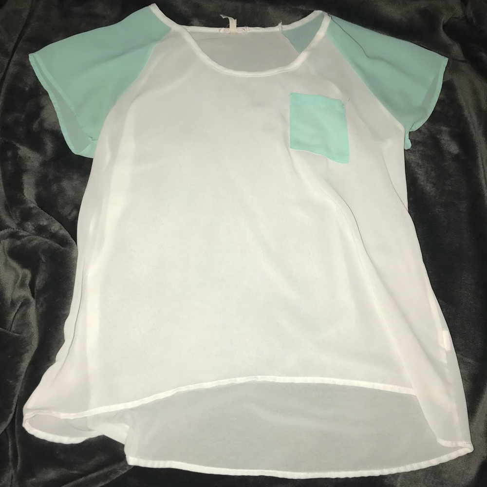 Pacsun Sheer Baseball Hi-Low Top